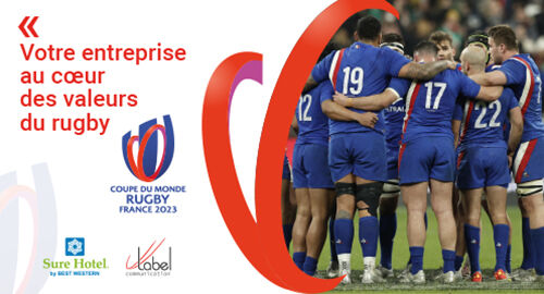 Suivez l’événement de la rentrée 2023 à Nantes !!! La Coupe du Monde de Rugby s’installe dans la Cité des Ducs.

#LabelCommunication et #SureHotel s’associent pour vous faire vibrer au son de la compétition !!

Ne tardez pas et réservez dès maintenant votre FAN ZONE en PRIVATISANT votre espace VIP : Open bar et service de réception devant un écran géant !

Découvrez NOS OFFRES : 3 packs proposés pour vivre le meilleur de la Coupe du Monde : http://sure-hotel.labelcommunication.net/ 

www.labelcommunication.net

#coupedumonderugby2023 #rugbyworldcupfrance2023 #francerugby2023 #rugby #surehotel #bestwestern #labelcom #agencedecommunication #communicationdigitale #communicationvisuelle #agencedecom #nantes #nantesmaville