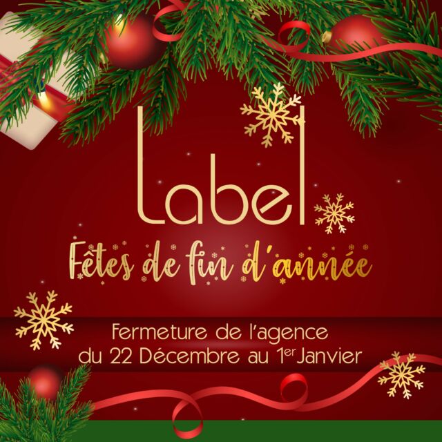 Chers clients, merci pour votre confiance et votre fidélité ! 
Toute l'équipe de Label Communication vous souhaite de joyeuses fêtes de fin d'année ! 🎅🎄🎁 🎉

Profitez pleinement de ces moments chaleureux entourés de ceux que vous aimez, 🍾 et n'oubliez pas, nous sommes fermés du 22 Décembre au 1er Janvier 2024 !

#labelcommunication #agencedecommunication #noel2023 #bonneannee2024 #nantes